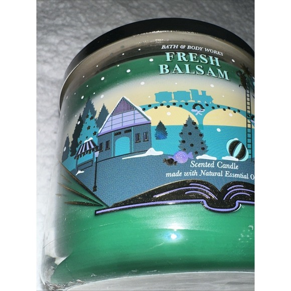 Fresh Balsam 3 Wick Candle x2 Bath & Body Works White Barn Christmas Lot Set NEW - Picture 8 of 15
